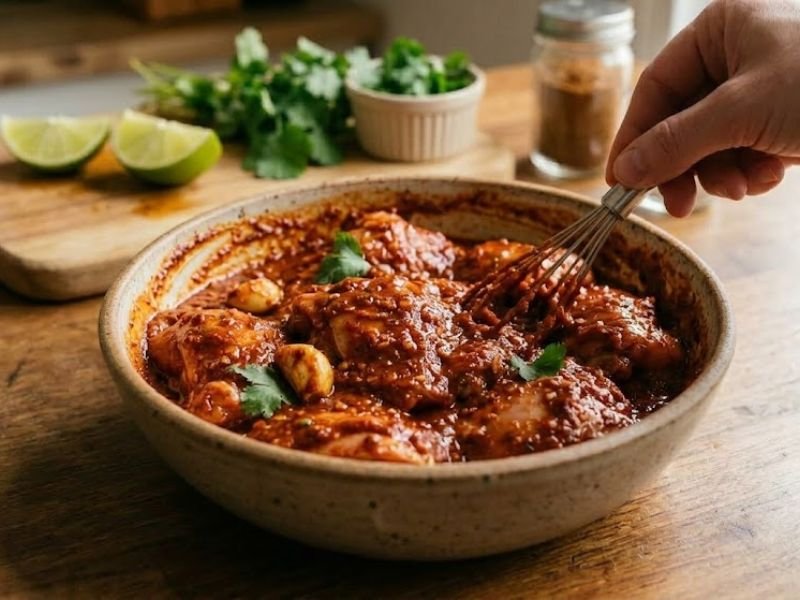 marinating chicken in chipotle sauce