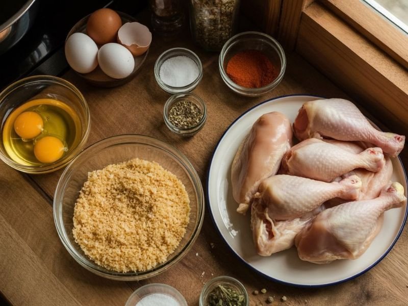 ingredients for chicken cutlet recipe