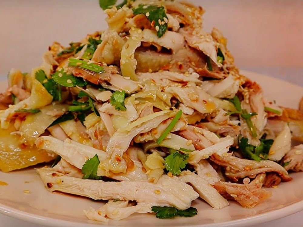 authentic chinese bang bang chicken dish"