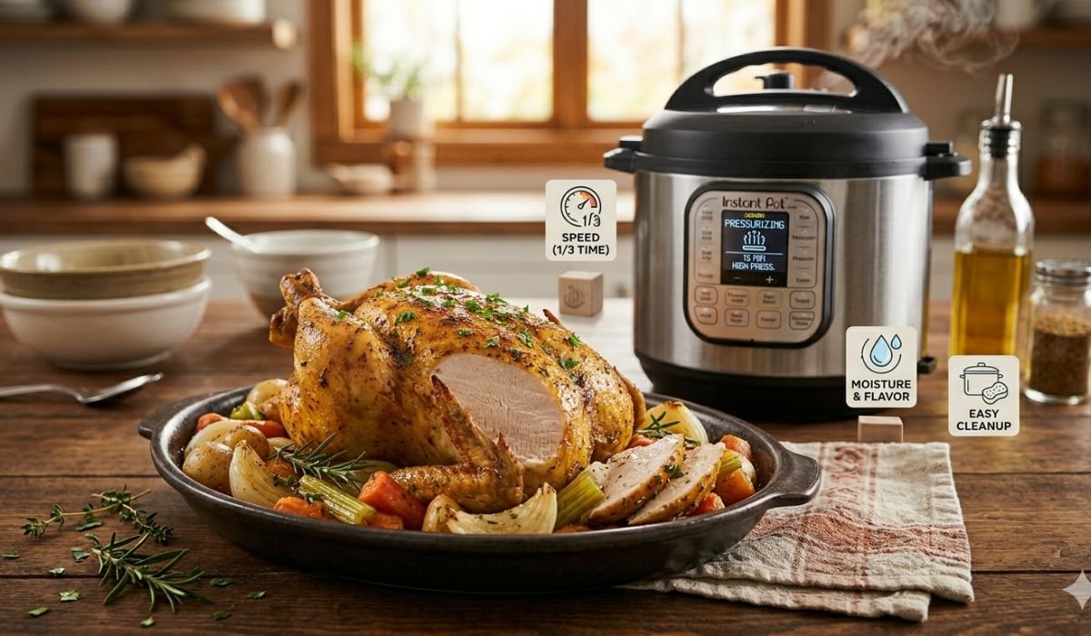 instant pot pressure cooking method for chicken