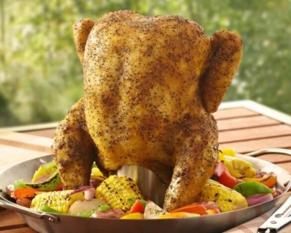 beer can chicken recipe grilled whole chicken crispy skin