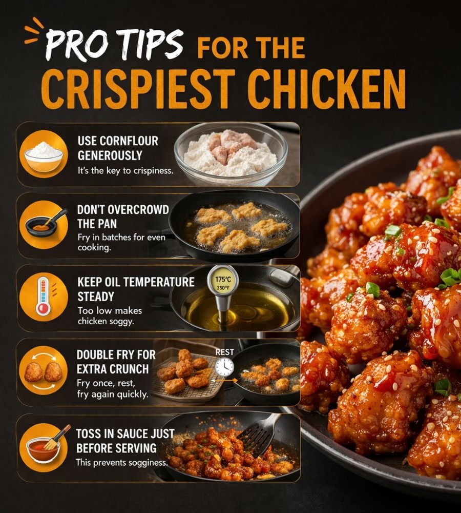 crispy chicken texture close up