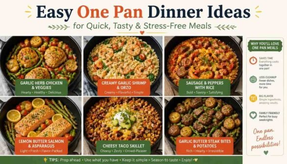 Easy One Pan Dinner Ideas for Quick, Tasty