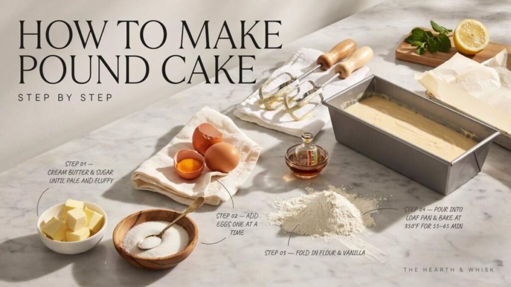 How to Make Pound Cake Step by Step