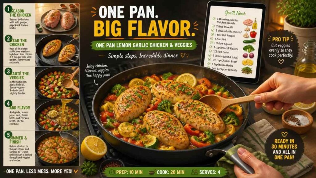 Step-by-Step Method for Making Any One Pan Dinner
