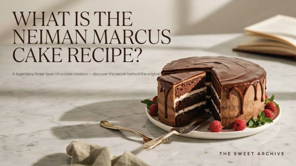 What Is the Neiman Marcus Cake Recipe?