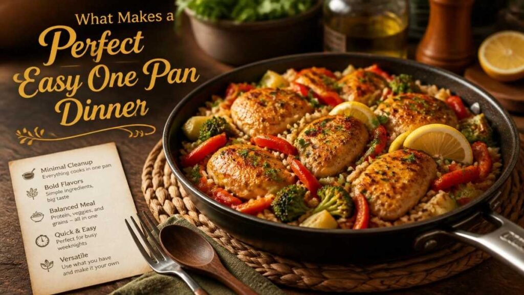 What Makes a Perfect Easy One Pan Dinner