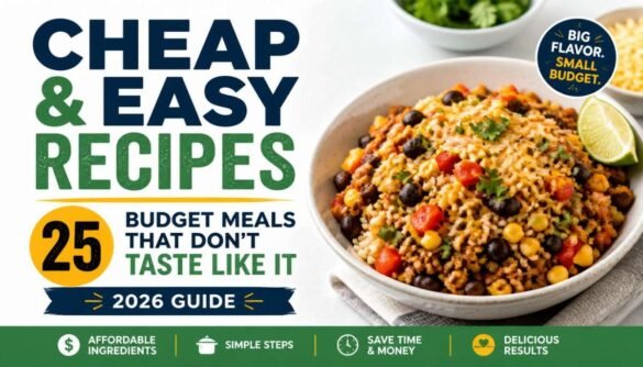 Cheap and Easy Recipes 25 Budget Meals That Don't Taste Like It 2026 Guide - Cheap and Easy Recipes