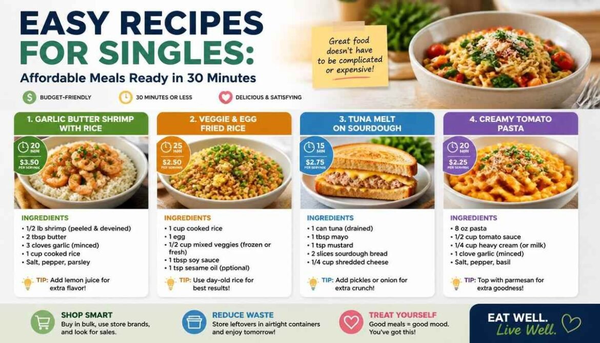 Easy Recipes for Singles