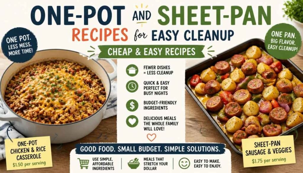 One-Pot and Sheet-Pan Recipes for Easy Cleanup